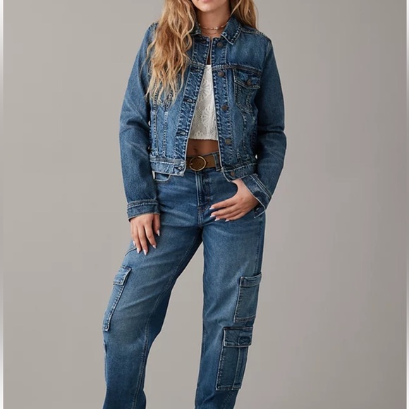 American Eagle Classic Denim Jacket - Size XS - Picture 5 of 12